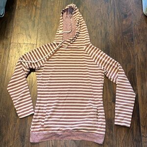 Stripe hoodie tunic